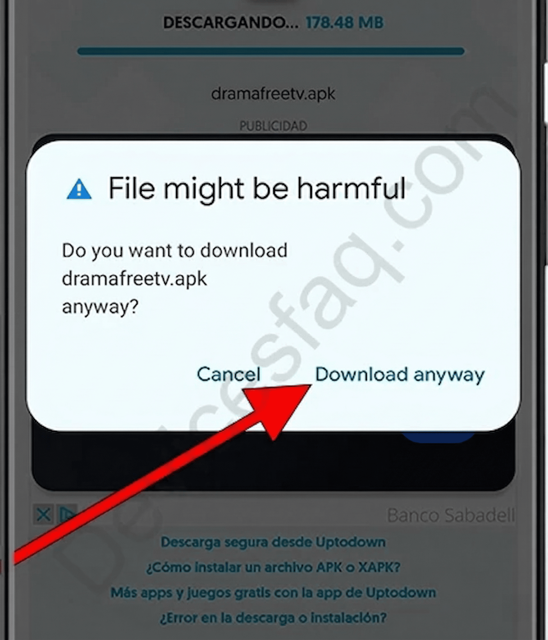 Confirm APK download